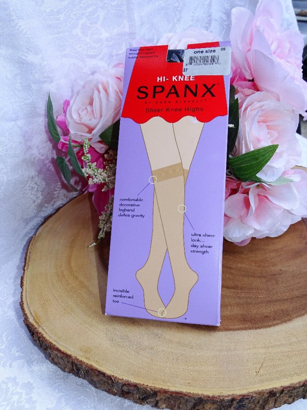 Spanx By Sara Blakely Hi-Knee Sheer Knee Highs One Size Black